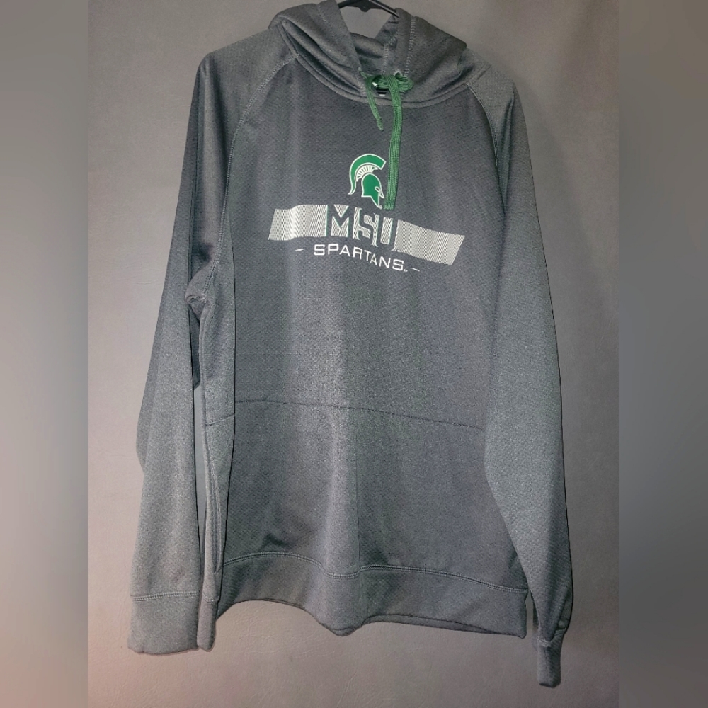 Pro edge by knights apparel michigan state university spartan hooded sweatshirt